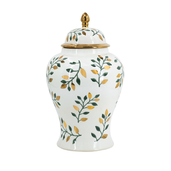 Green and Gold Ginger Jar 48.5cm