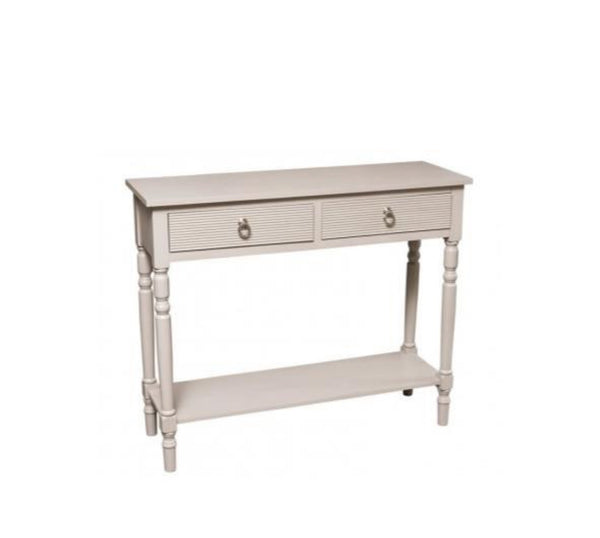 Pebble Grey Console Table ( 2 Drawer)