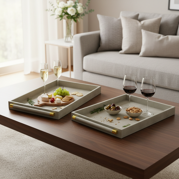 Sage Serving Trays (set of 2)