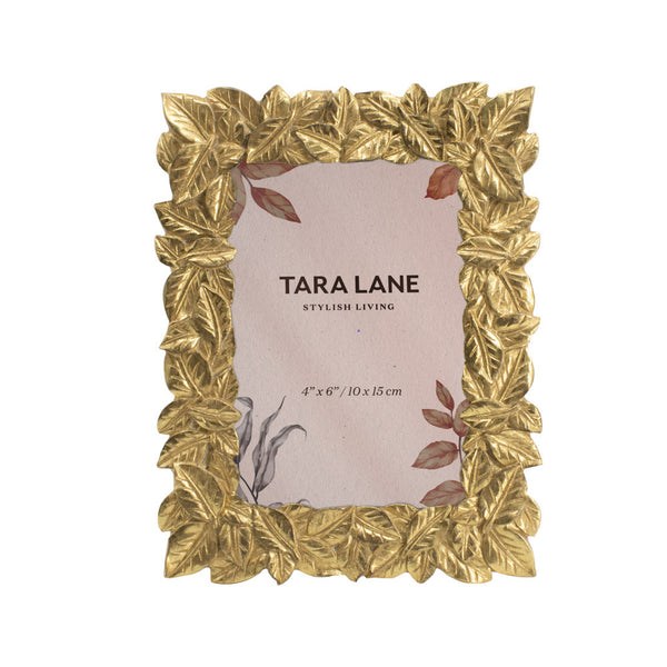 Leaf Photo Frame 4 x 6 in Gold