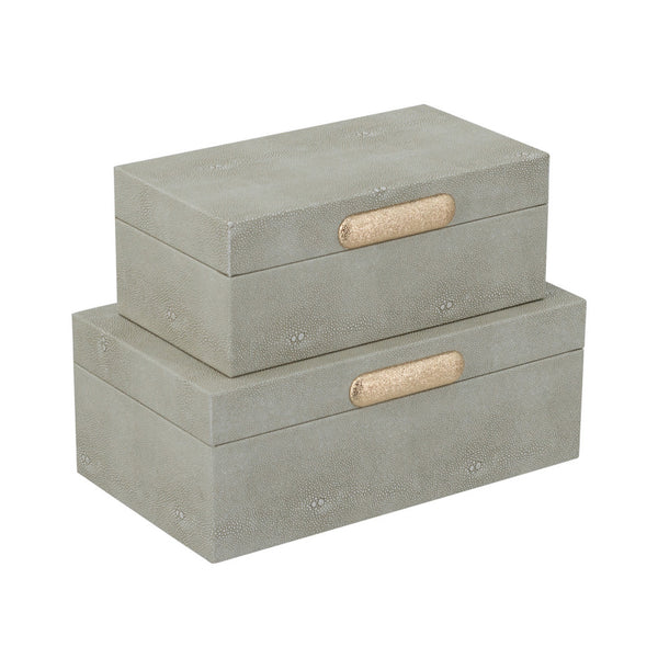 Decorative Accessory Boxes in oyster
