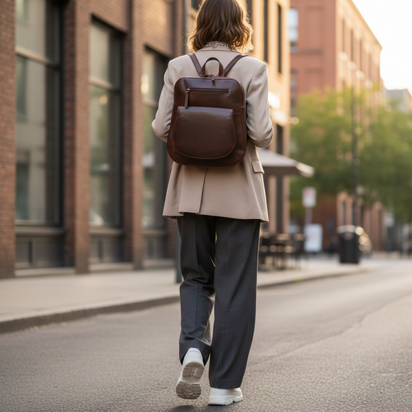Sisken Leather Backpack by Tinnakeenly