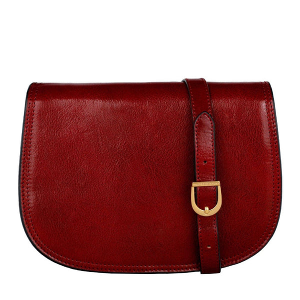 Leather Saddle in Red - Moonfleet by Time Resistance