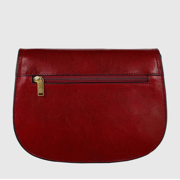 Leather Saddle in Red - Moonfleet by Time Resistance