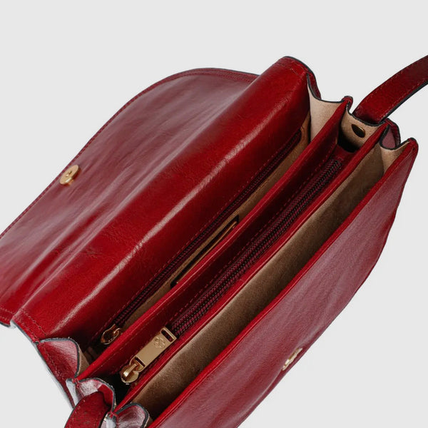 Leather Saddle in Red - Moonfleet by Time Resistance