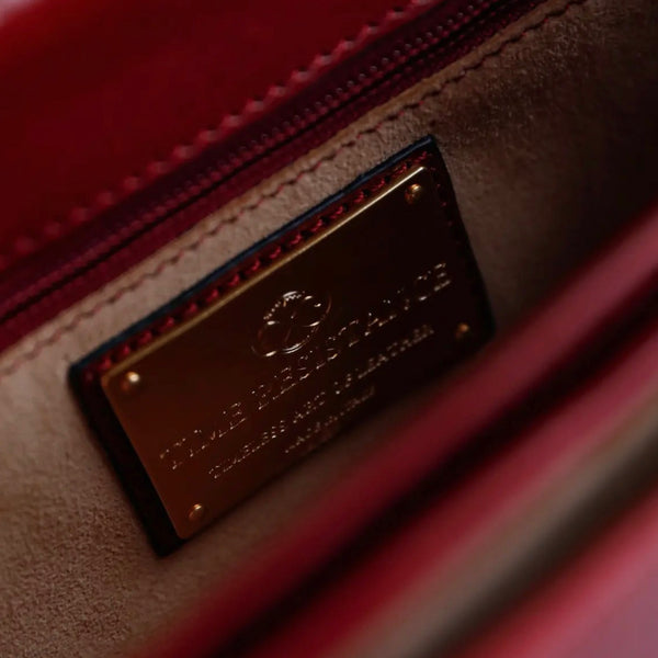 Leather Saddle in Red - Moonfleet by Time Resistance