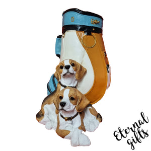 Beagle Golf Bag Planter