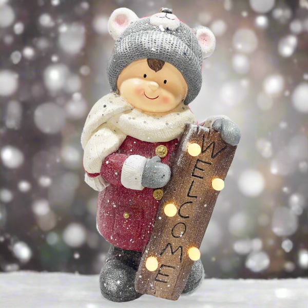 Olly goes Snowboarding with LED From Colly & Molly Collection