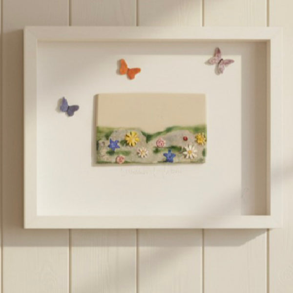 The Burren Ceramic Wall Art Framed LARGE by Creative Clay