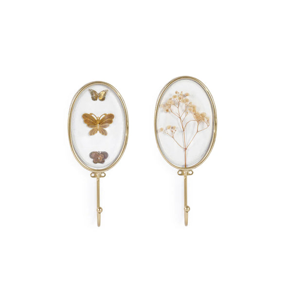 Floral / Butterfly Wall Hanger Set by Mindy Brownes