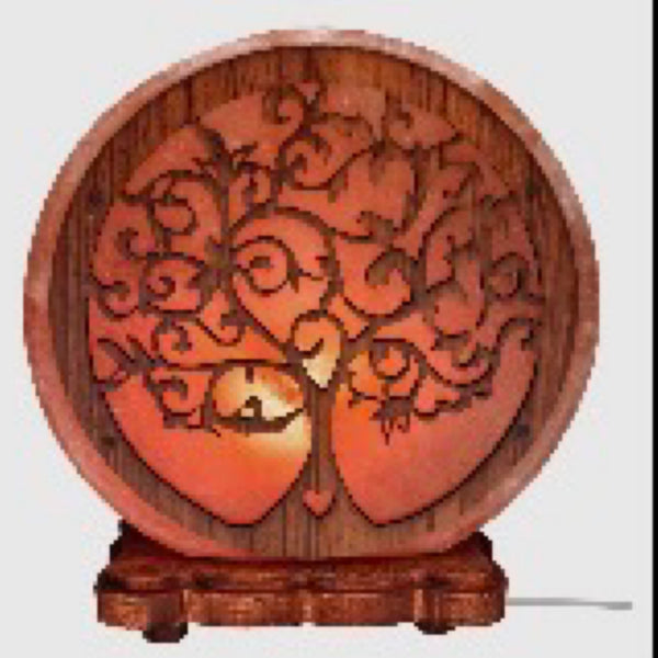 Tree of Life Heart Salt Lamp