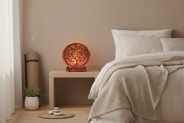 Tree of Life Heart Salt Lamp