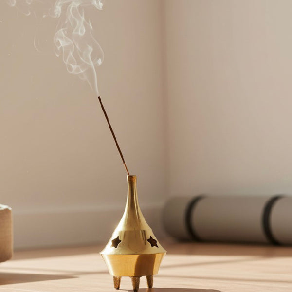 Mini incense burner with conical burner (INB-163)