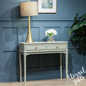 The Monroe 2 Drawer Console Table with Marble Top