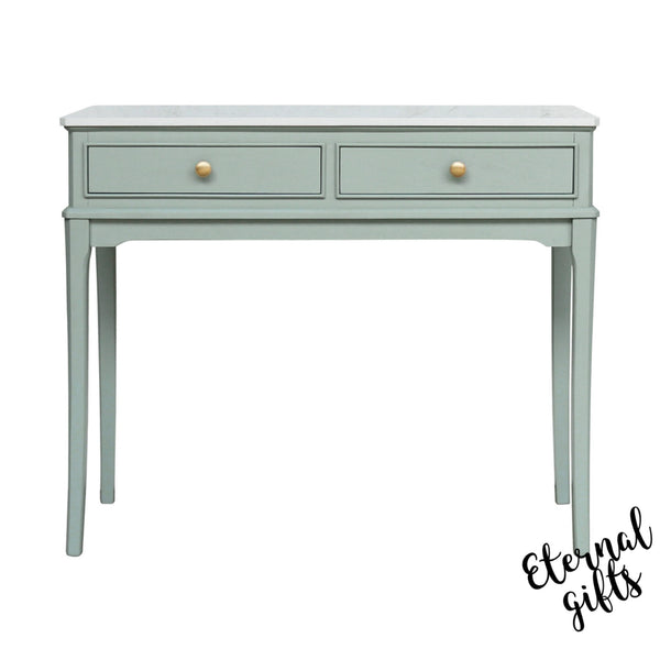 The Monroe 2 Drawer Console Table with Marble Top