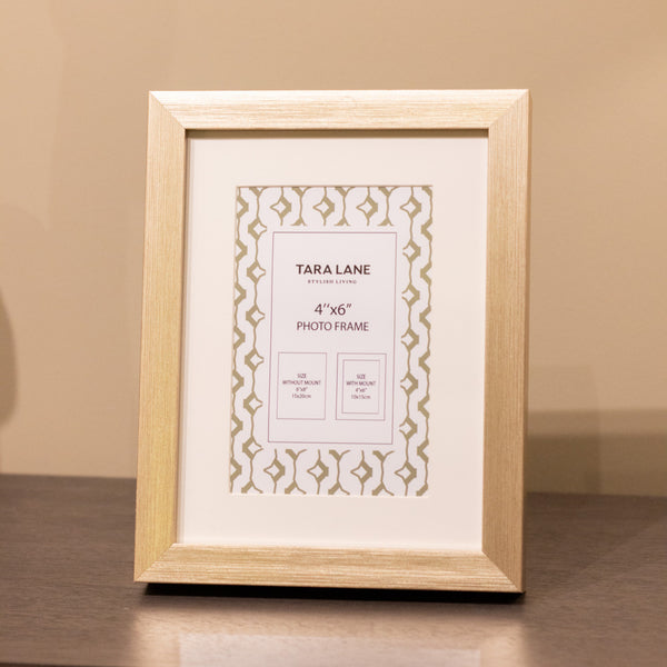 Gallery photo frame 4 x 6 champagne