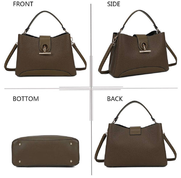 La Célénie Handbag by Gallantry Paris in Olive