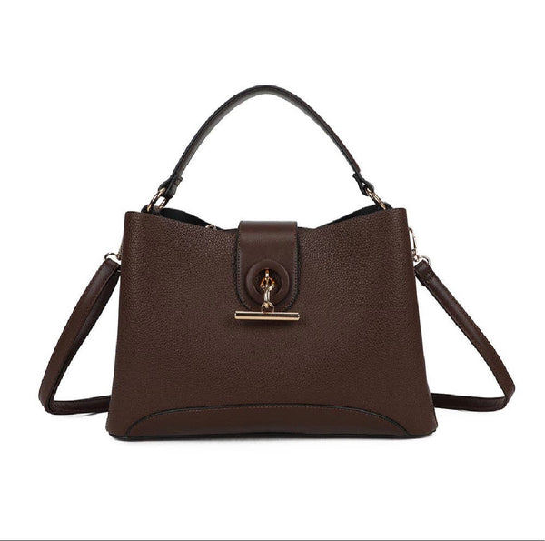 La Célénie Handbag by Gallantry Paris in Chocolate Brown