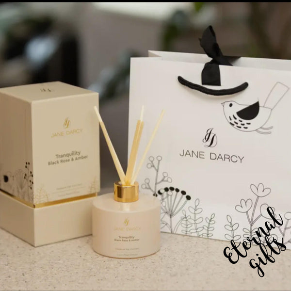 Luxury Reed Diffuser, Black Rose & Amber by Jane Darcy