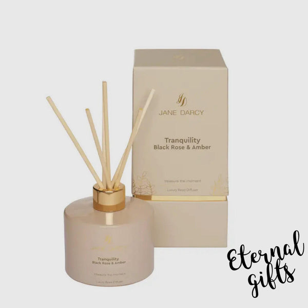 Luxury Reed Diffuser, Black Rose & Amber by Jane Darcy