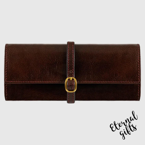 Leather Jewellery Roll Travel Case - Madame Bouvary by Time Resistance