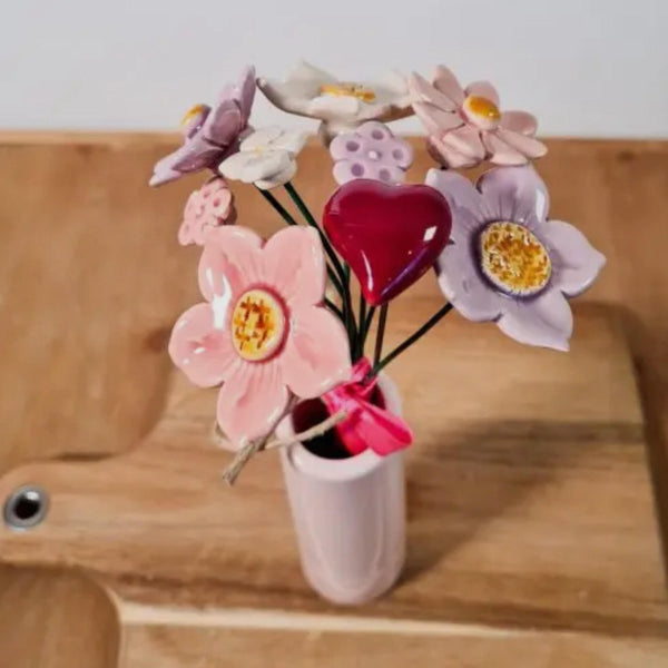 Love You Ceramic Floral Bouquet