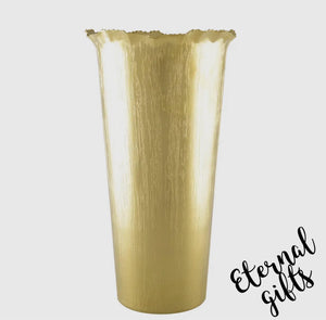 Matte Gold vase by Alucia