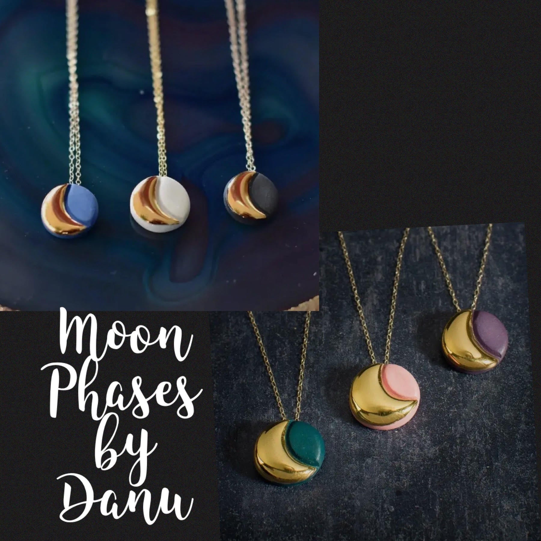 Phases of the Moon Necklace by Danu
