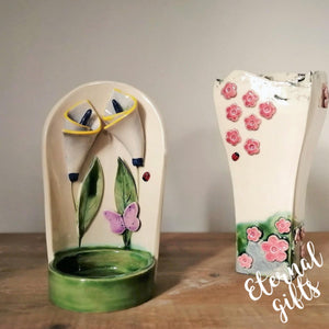 The Burren Pink Vase Medium by Creative Clay