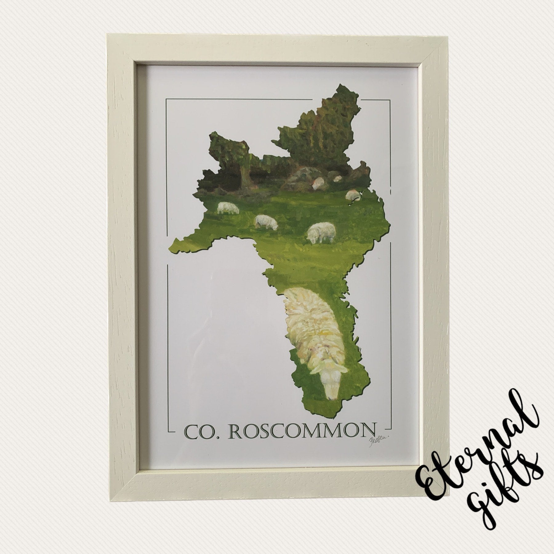 Co. Roscommon Print (Framed) by Artist Clemence Prosen