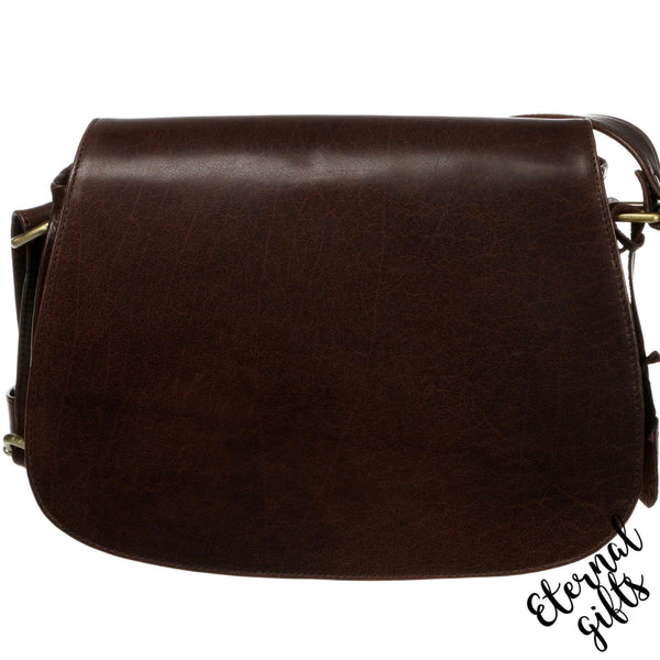 Saddle Bag Brown - Luxury Irish Soft Leather - Tinnakeenly Leather