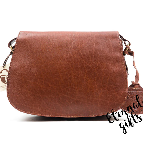 Saddle Bag Tan -Luxury Irish Soft Leather - Tinnakeenly Leather