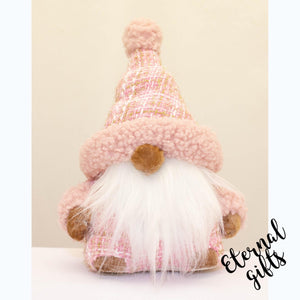 Snuggly Pink Santa Gnome 26cm