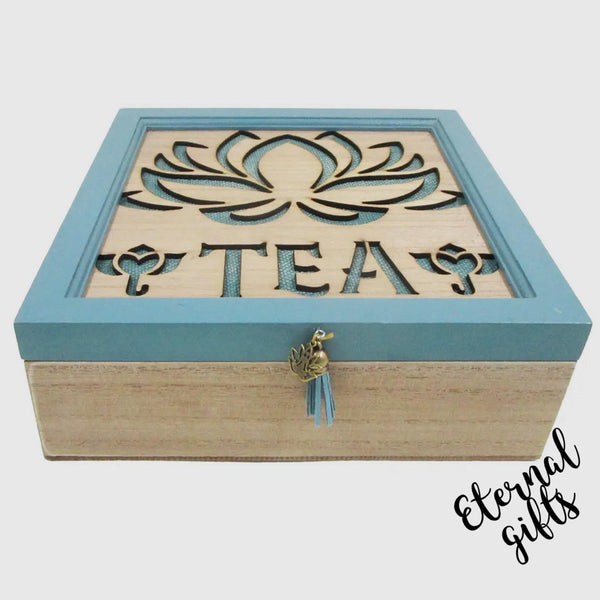 Tea Organiser Box (Blue)