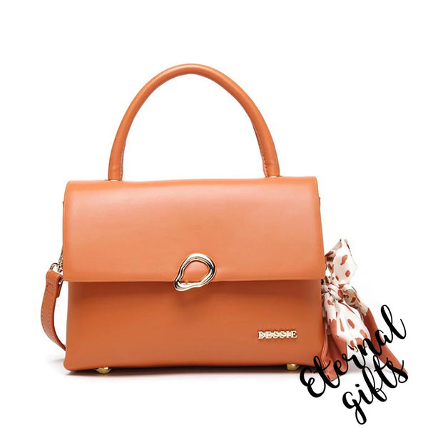 The Anya Handbag in Burnt Orange by Bessie