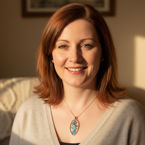 The Aqua Silver Pendant By Stelle