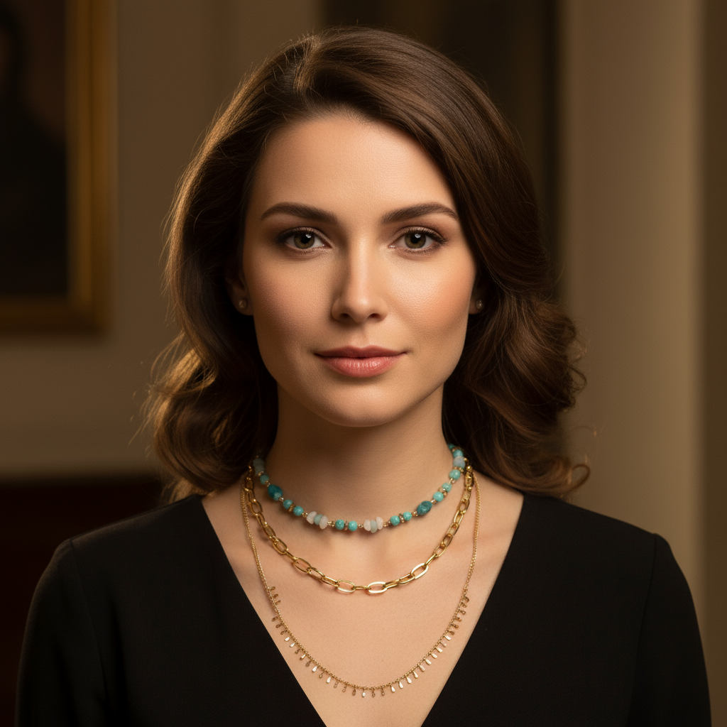 The Barbara 3 Layer Necklace by Estela