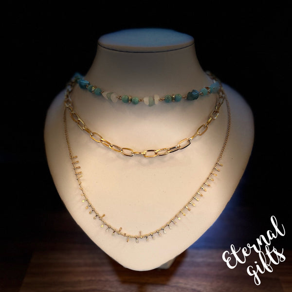 The Barbara 3 Layer Necklace by Estela