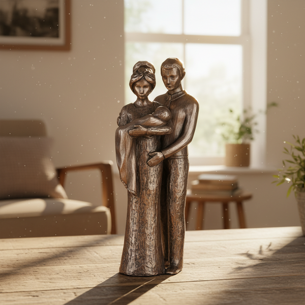 Love Life Your Christening Figurine  by Genesis Bronze Art