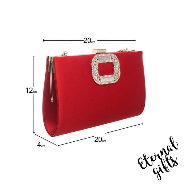 The Elaine in Red Clutch Bag