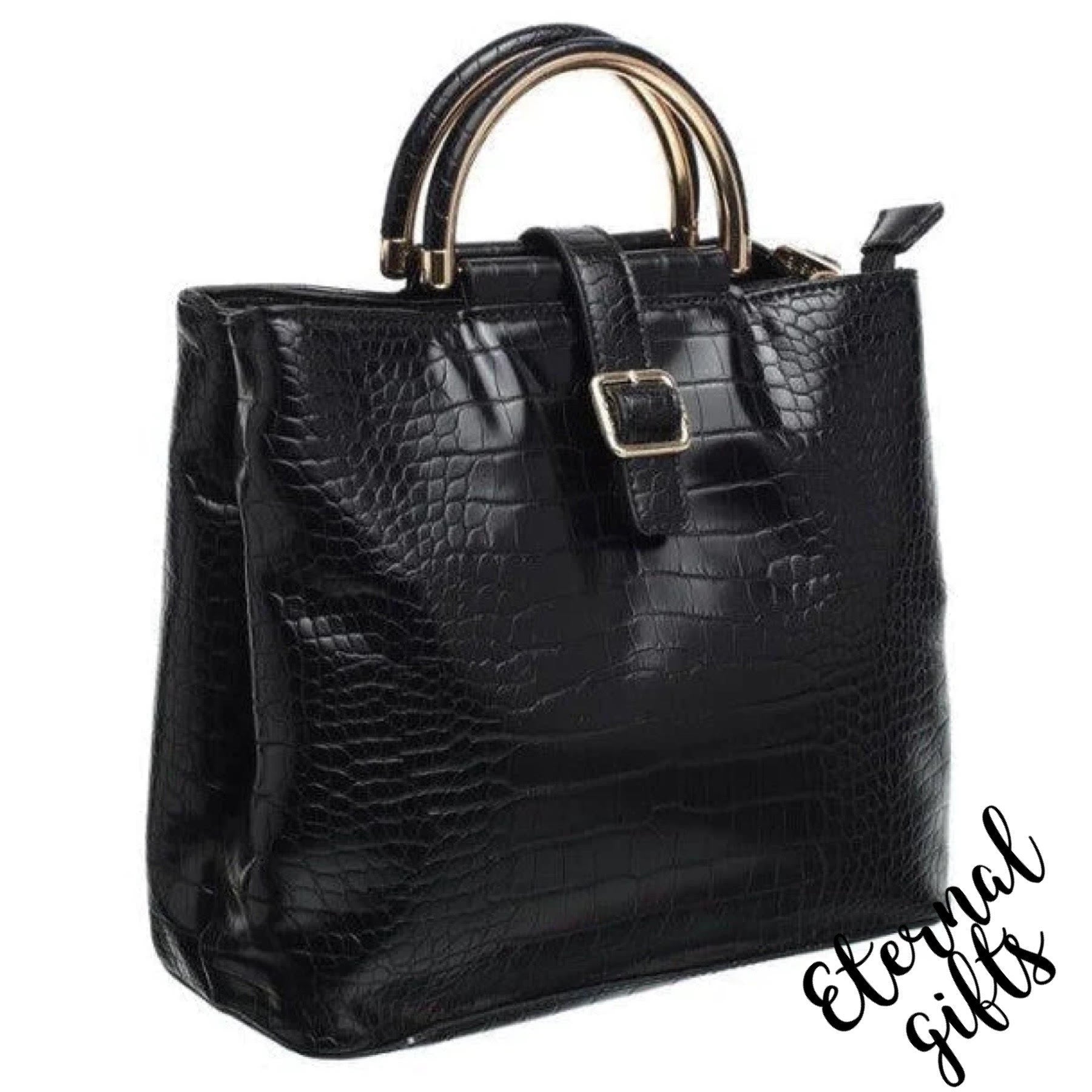 The Melanie Handbag in Black by Bessie