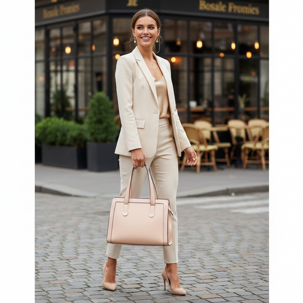 The Sandra Handbag Subtle Peach