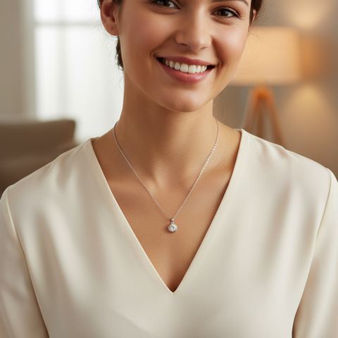 The Fi Diamond Pendant by Estela