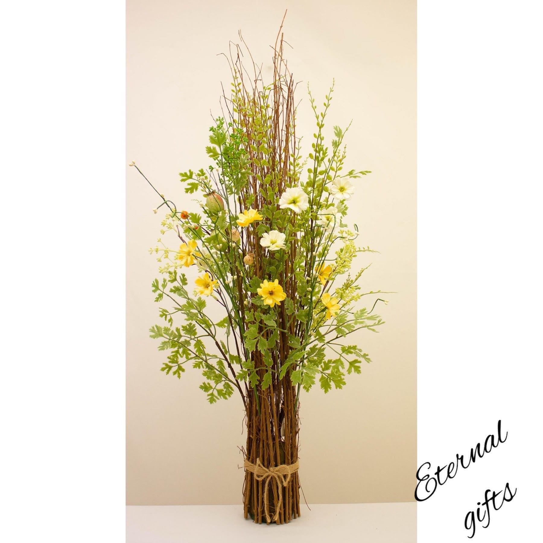 Natural Twig Floral Sheaf 85cm by Enchante