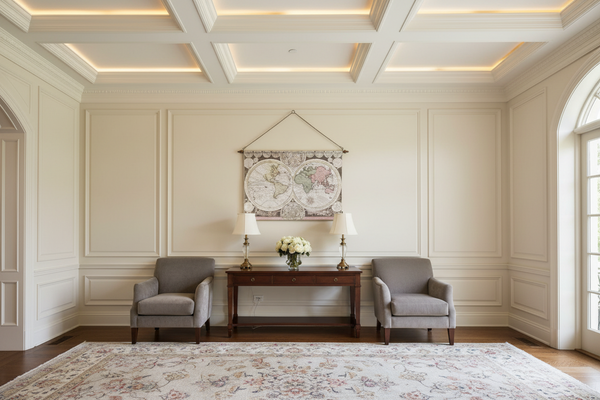 World Map by Mindy Brownes Interiors