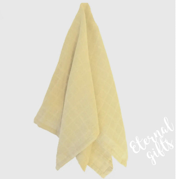 Organic Muslin Swaddle Blanket Yellow by Summerville Organics