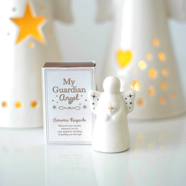 Guardian Angel Ceramic Keepsake