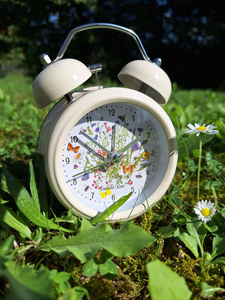 Retro alarm clock Meadow 12×9 cm Isabelle Rose