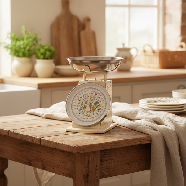 Retro kitchen scale Meadow beige 3KG