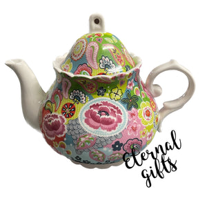 Burst of Colour 4 Cup Teapot by Shannonbridge Pottery